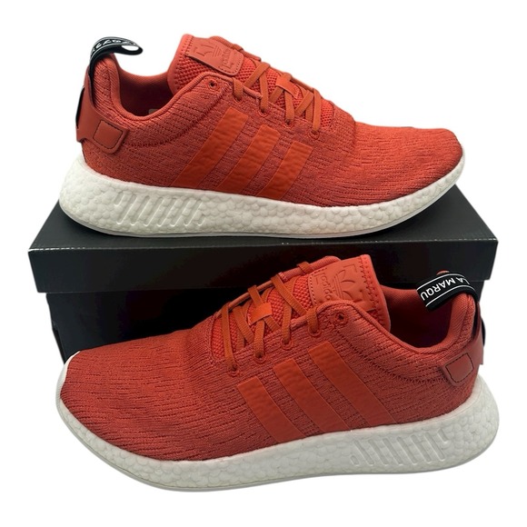 Adidas NMD_R2 Running Shoes Mens Sz 13 Rust White Future Harvest Athletic BY9915